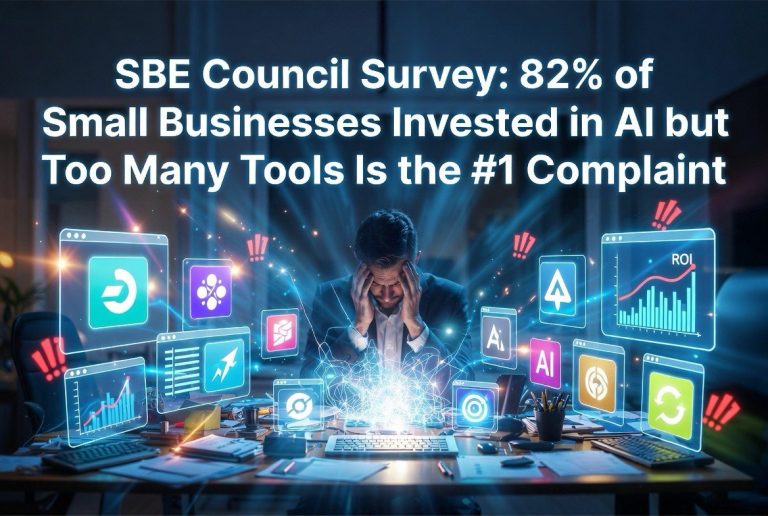 SBE Council Survey: 82% of Small Businesses Invested in AI – But Too Many Tools Is the #1 Complaint