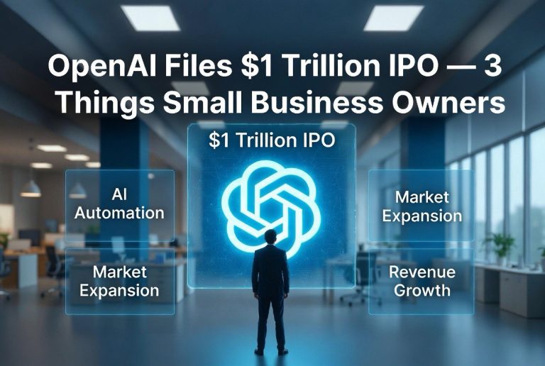 OpenAI Files for $1 Trillion IPO — 3 Things Every Small Business Owner Should Know Before the September Listing