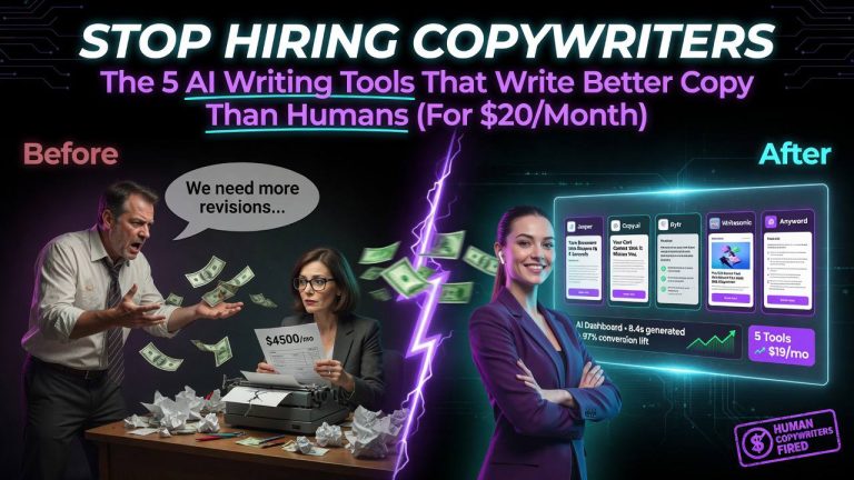 Stop Hiring Copywriters: The 5 AI Writing Tools That Write Better Copy Than Humans (For $20/Month)