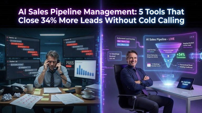 AI Sales Pipeline Management: 5 Tools That Close 34% More Leads Without Cold Calling