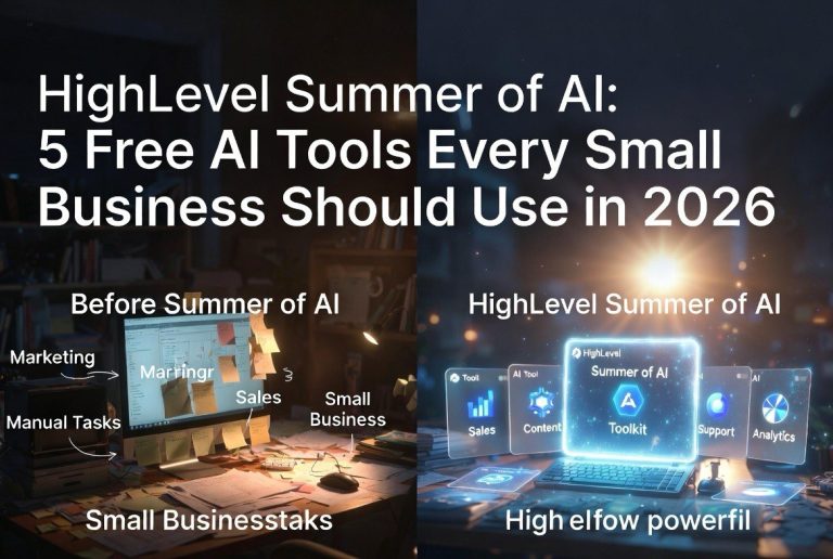 HighLevel Summer of AI: 5 Free AI Tools Every Small Business Should Use in 2026