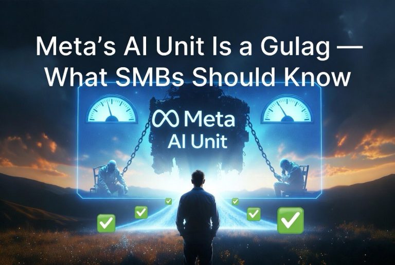 Meta’s AI Unit Is a Gulag — What SMBs Should Know