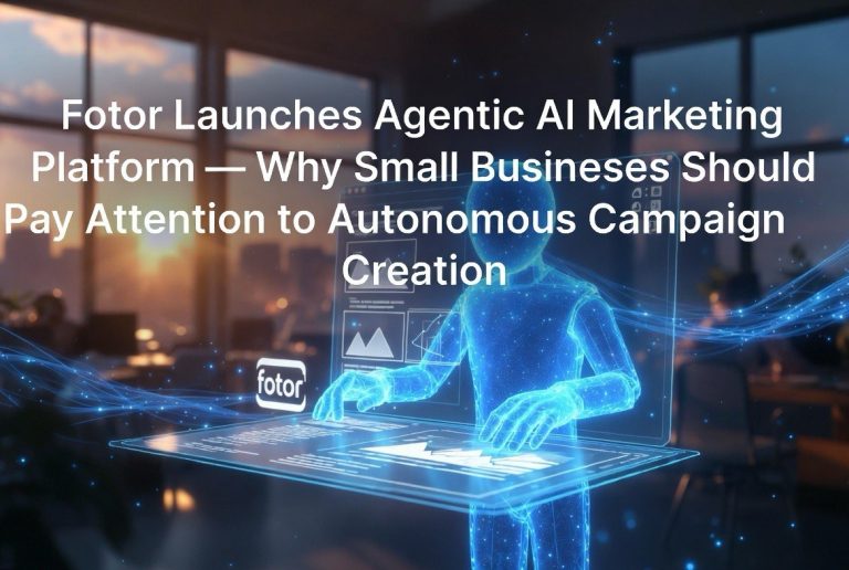 Fotor Launches Agentic AI Marketing Platform — Why Small Businesses Should Pay Attention to Autonomous Campaign Creation