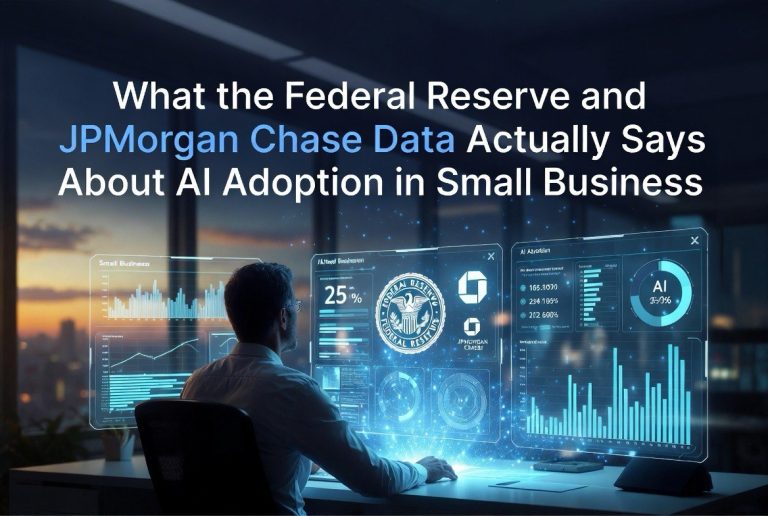 What the Federal Reserve and JPMorgan Chase Data Actually Says About AI Adoption in Small Business