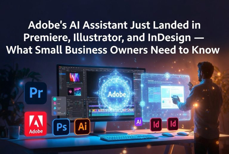 Adobe’s AI Assistant Just Landed in Premiere, Illustrator, and InDesign — What Small Business Owners Need to Know