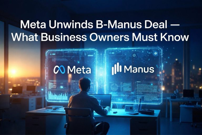 Meta Unwinds B Manus Deal: What Business Owners Must Know