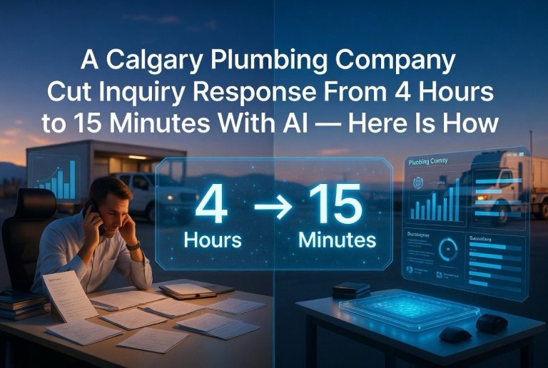 A Calgary Plumbing Company Cut Inquiry Response From 4 Hours to 15 Minutes With AI — Here Is How