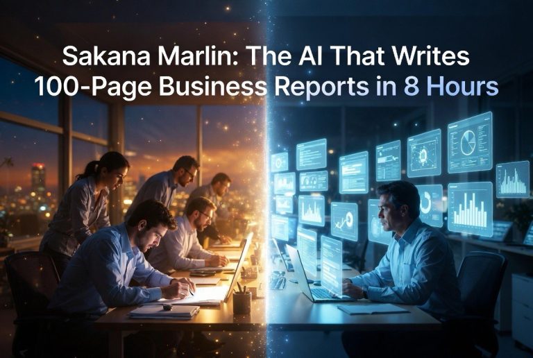 Sakana Marlin: The AI That Writes 100-Page Business Reports in 8 Hours