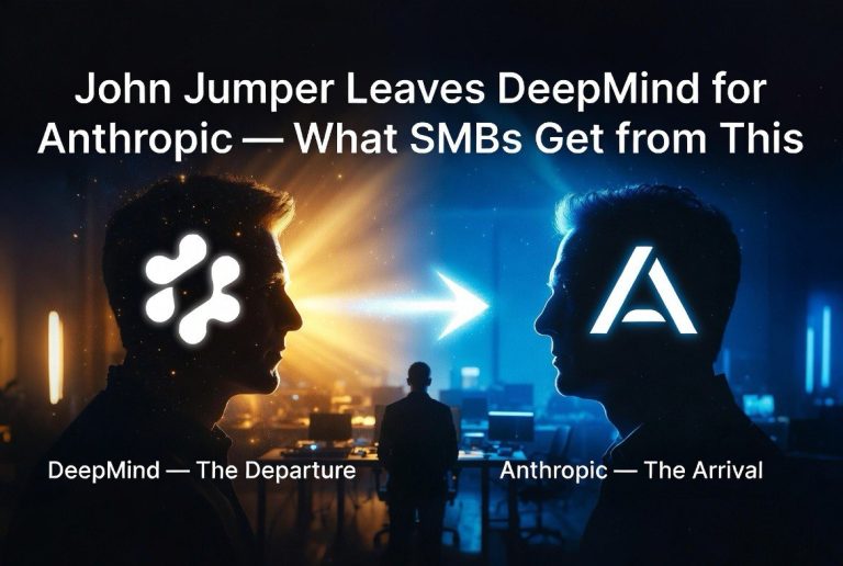 John Jumper Leaves DeepMind for Anthropic — What SMBs Get From This