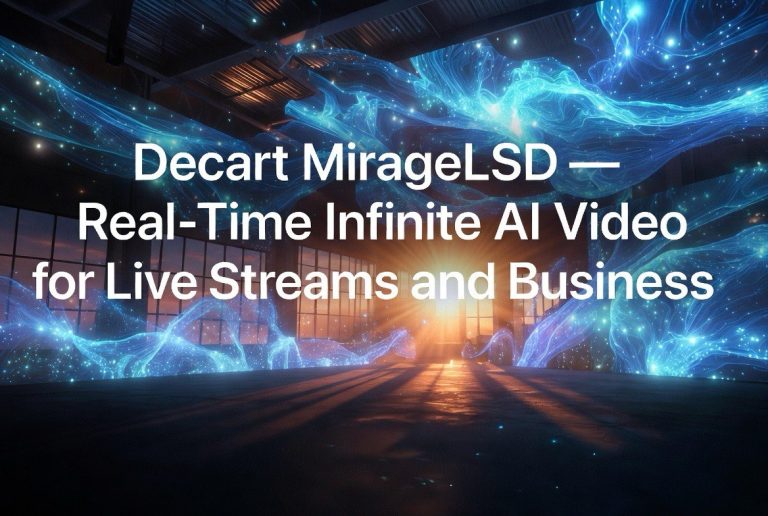 Decart MirageLSD: Real-Time Infinite AI Video for Live Streams and Business