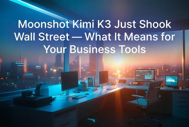 Moonshot Kimi K3 Just Shook Wall Street — What It Means for Your Business Tools