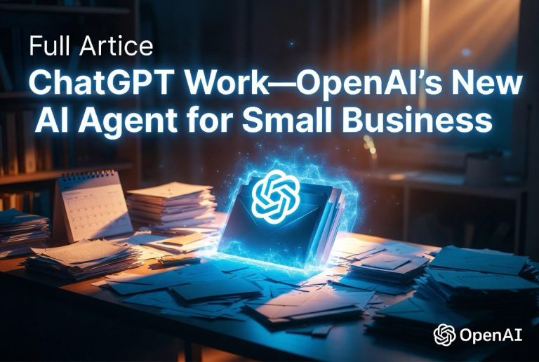 OpenAI Launched ChatGPT Work — An AI Agent for Small Business That Actually Finishes the Job