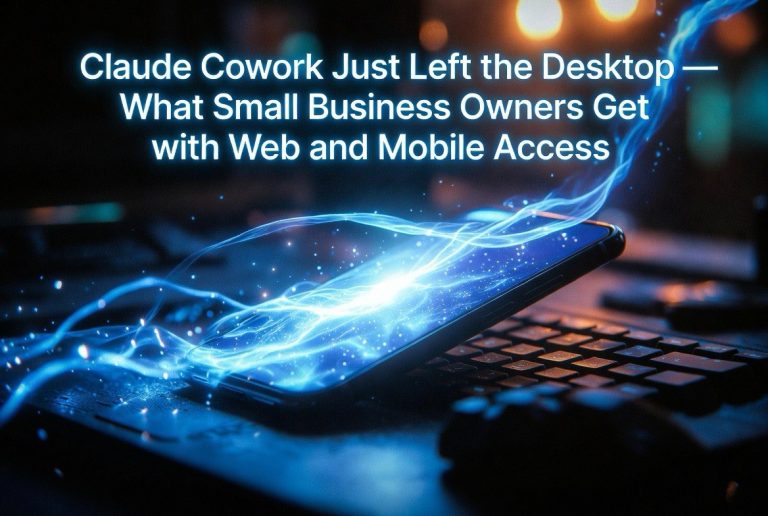 Claude Cowork Just Left the Desktop — What Small Business Owners Get With Web and Mobile Access