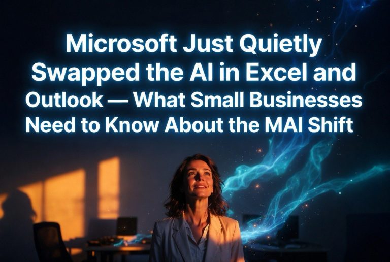 Microsoft Just Quietly Swapped the AI in Excel and Outlook — What Small Businesses Need to Know About the MAI Shift