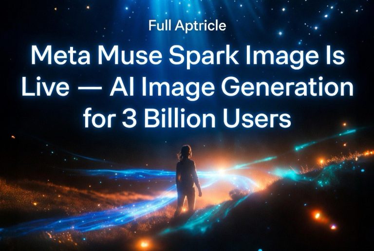Meta Muse Spark Image Is Live — Free AI Image Generation for 3 Billion Users