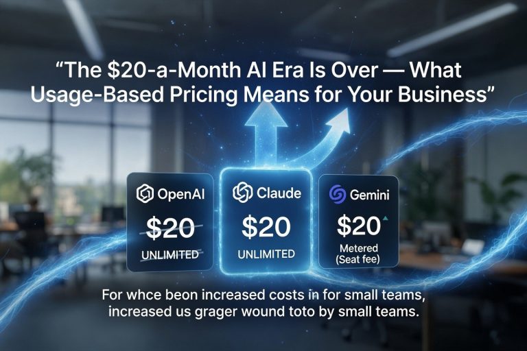 The 0-a-Month AI Era Is Over usage-based pricing featured image