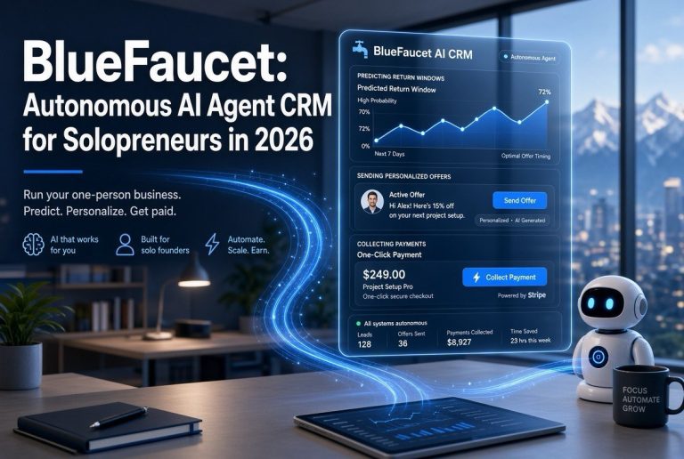 BlueFaucet: Autonomous AI Agent CRM for Solopreneurs in 2026