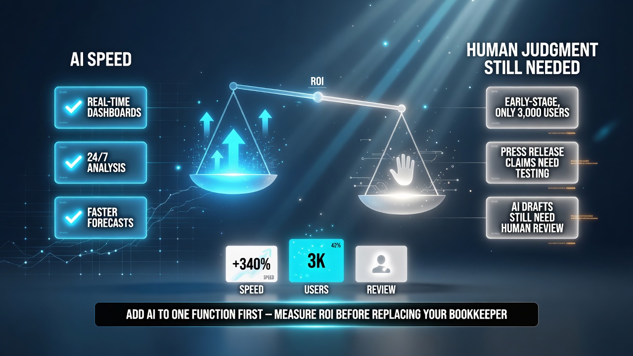 The honest picture of AI finance tools vs a human bookkeeper for SMBs