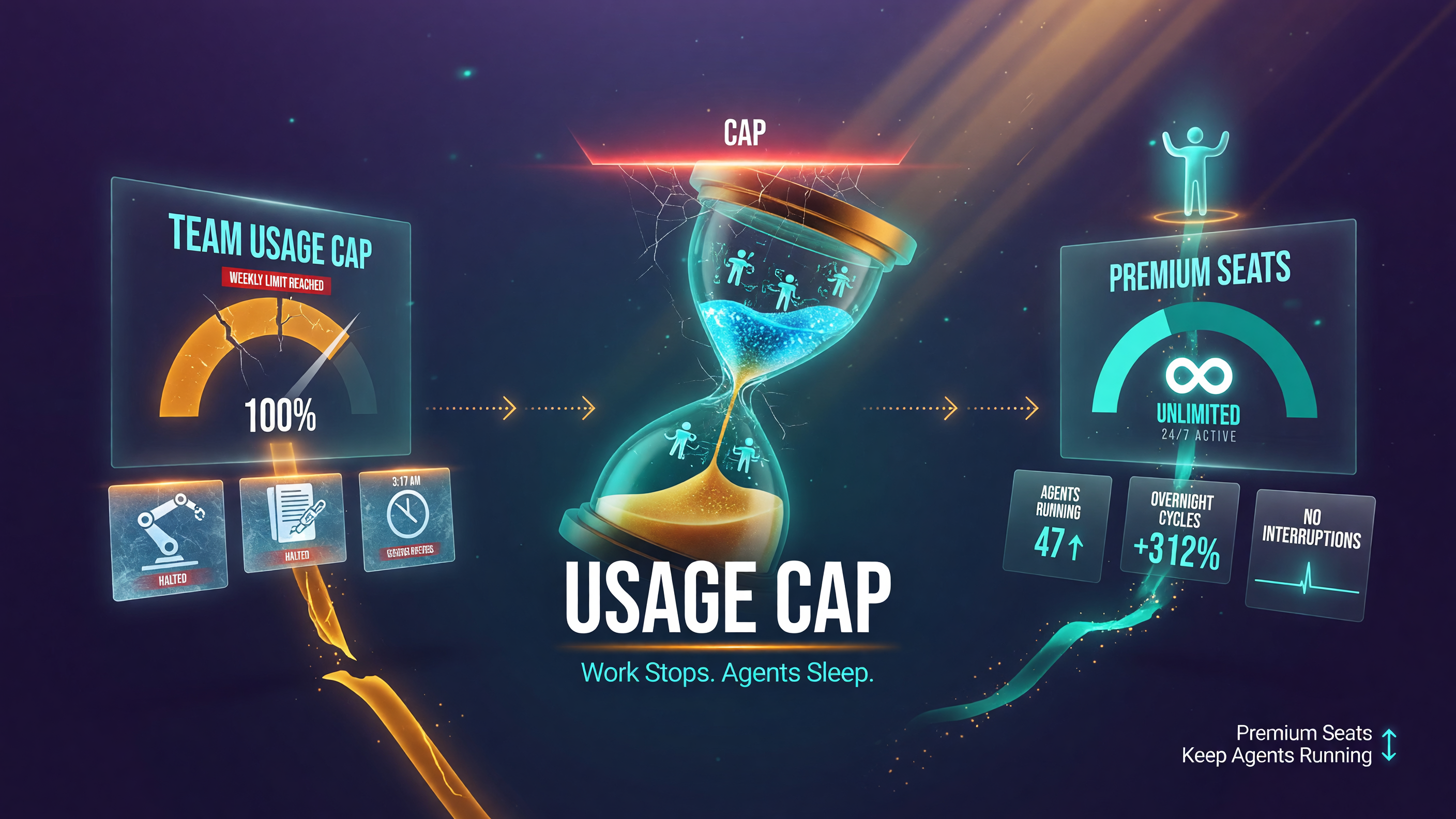 ChatGPT Business standard seat usage cap problem for agentic workloads