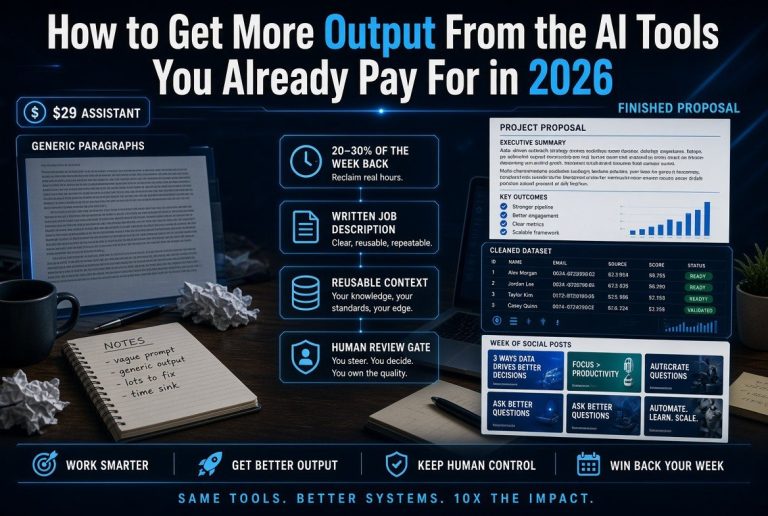 How to Get More Output From the AI Tools You Already Pay For in 2026