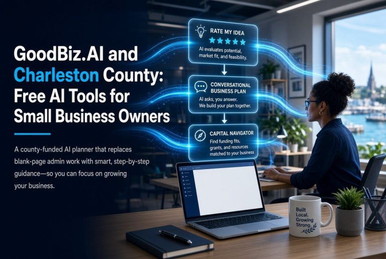 GoodBiz.AI and Charleston County free AI tools for small business owners