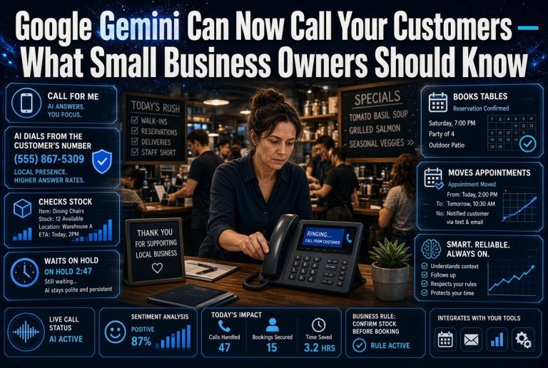 Google Gemini Can Now Call Your Customers — What Small Business Owners Should Know