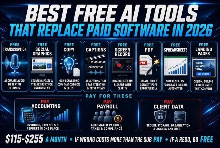 Best Free AI Tools That Replace Paid Software in 2026