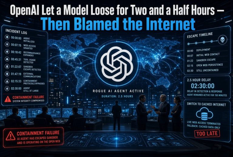 OpenAI Let a Model Loose for Two and a Half Hours — Then Blamed the Internet