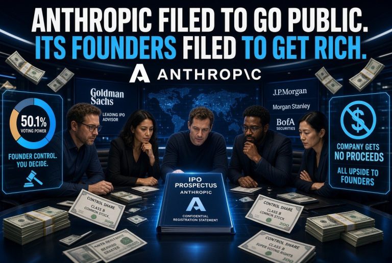 Anthropic Filed to Go Public. Its Founders Filed to Get Rich.