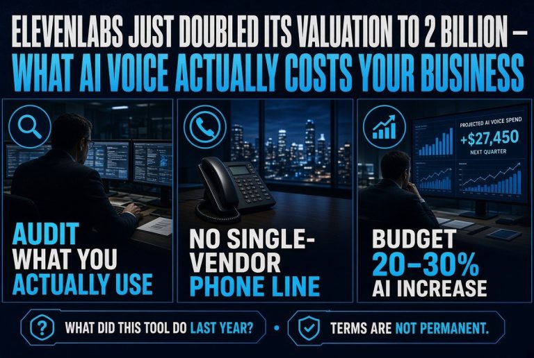 ElevenLabs Just Doubled Its Valuation to 2 Billion — What AI Voice Actually Costs Your Business